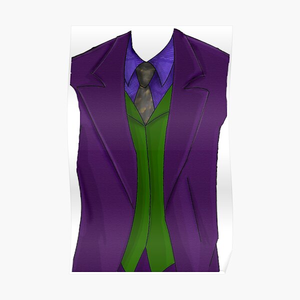 Joker Costume Wall Art for Sale | Redbubble