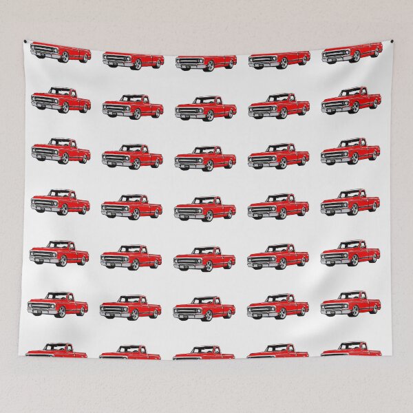 Item preview, Red 60s Lowered C Truck designed and sold by CoolRide.