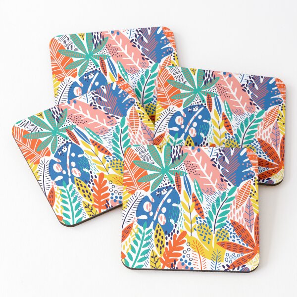 Item preview, Colorful Floral Tropical Jungle designed and sold by meggydesigns.