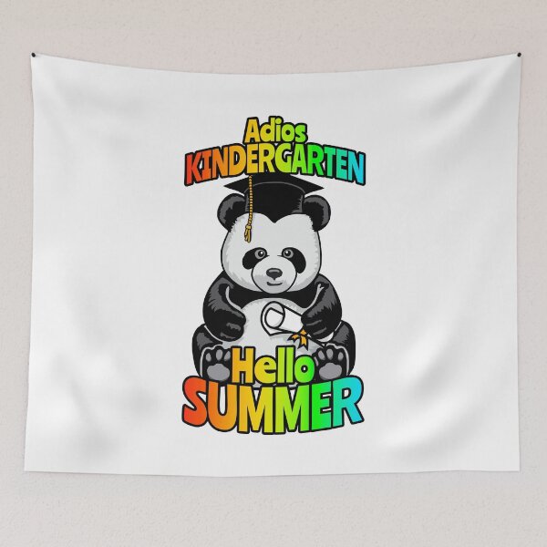 Item preview, Adios Kindergarten Hello Summer Funny Happy Panda Bear designed and sold by GrandeDuc.