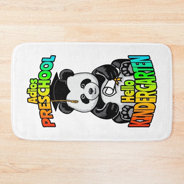 Item preview, Adios Preschool Hello Kindergarten Funny Happy Panda Bear designed and sold by GrandeDuc.