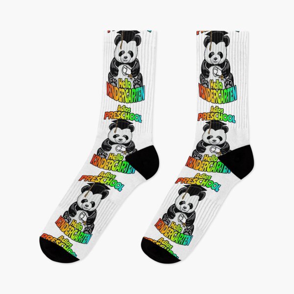 Item preview, Adios Preschool Hello Kindergarten Funny Happy Panda Bear designed and sold by GrandeDuc.
