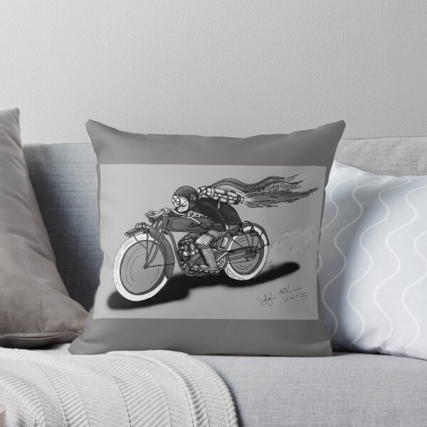 Artikelvorschau, INDIAN MOTORCYCLE STEAMPUNK STYLE (Black and White) entworfen und verkauft von squigglemonkey.