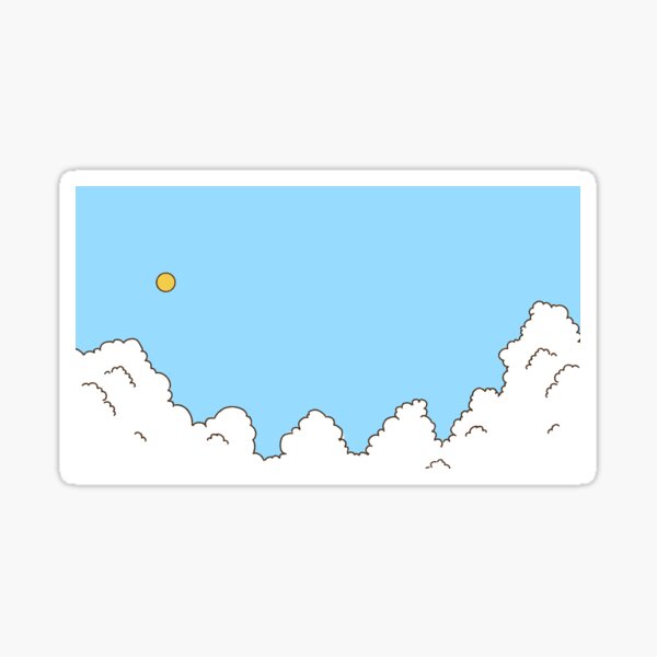 The clouds Sticker
