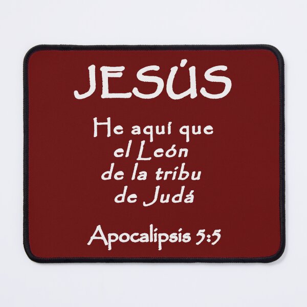 Item preview, Revelation 5:5 Jesus Lion of Judah Spanish Bible Verse designed and sold by NombresDeJesus.