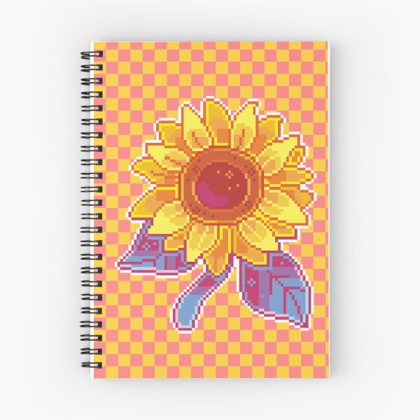 Aperçu de l'œuvre Tournesol Pixel créée et vendue par pixelins.