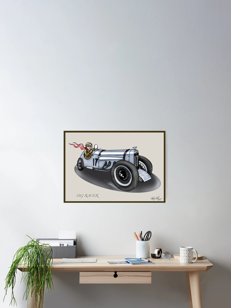 Thumbnail 2 of 3, Poster, MG STYLE RACER designed and sold by squigglemonkey.