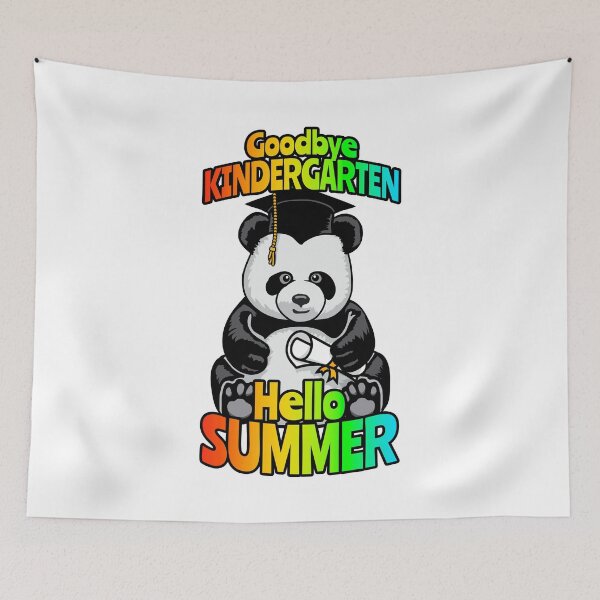 Item preview, Goodbye Kindergarten Hello Summer Funny Happy Panda Bear designed and sold by GrandeDuc.