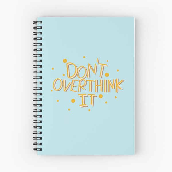Item preview, Don’t overthink it quote with colorful text design designed and sold by DDalaland.