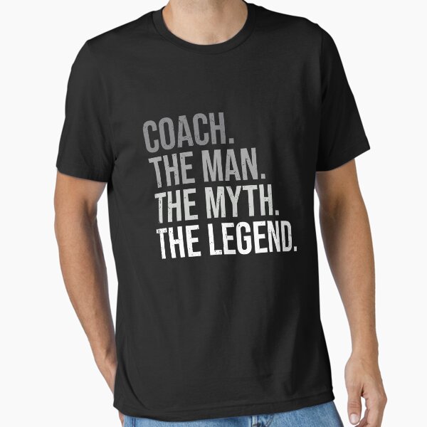 Vista previa del artículo con la obra «Entrenador El Hombre El Mito La Leyenda - El Mejor Entrenador», diseñado y vendido por ibarrbeat.