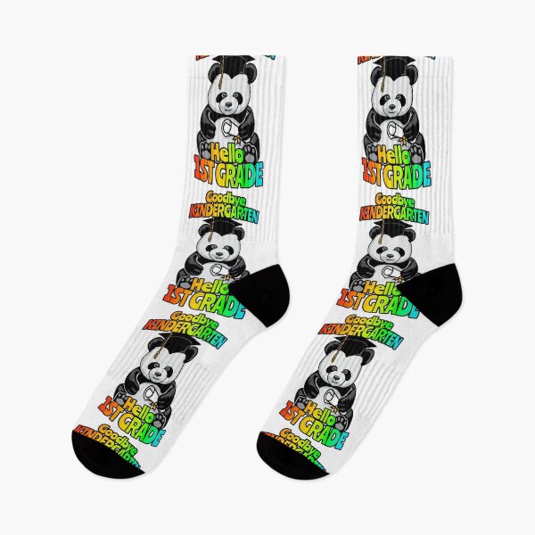 Item preview, Goodbye Kindergarten Hello 1st Grade Funny Happy Panda Bear designed and sold by GrandeDuc.