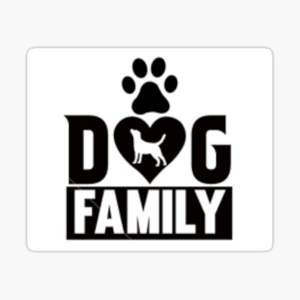 "Dog Family" Sticker for Sale by Bbear2151 Redbubble