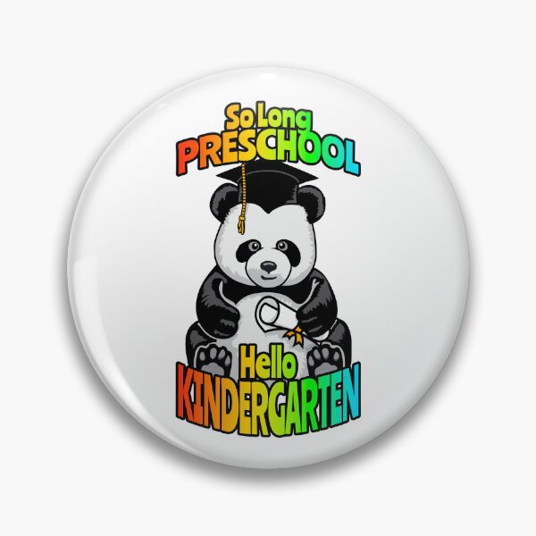 Item preview, So Long Preschool Hello Kindergarten Funny Happy Panda Bear designed and sold by GrandeDuc.