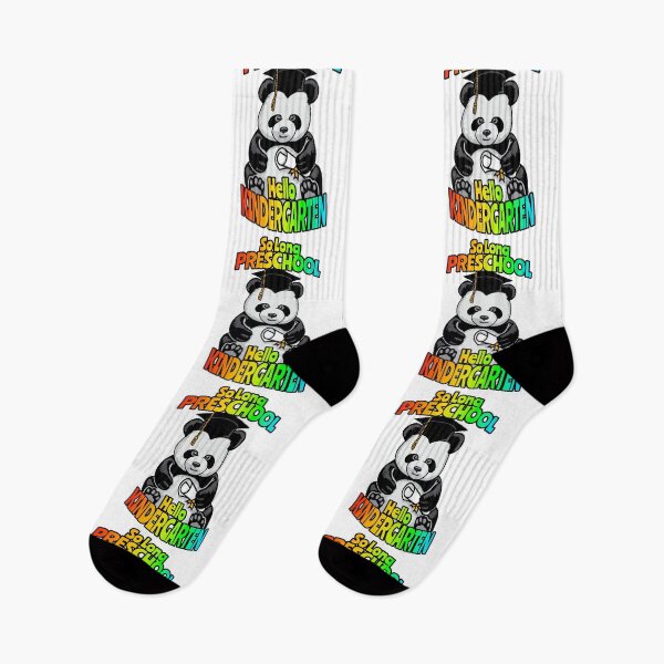 Item preview, So Long Preschool Hello Kindergarten Funny Happy Panda Bear designed and sold by GrandeDuc.