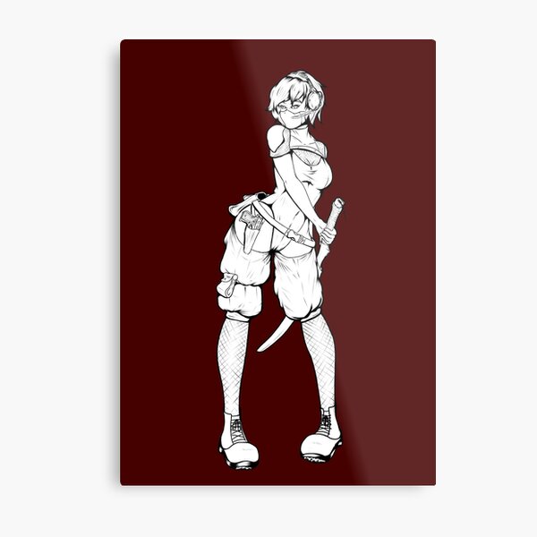 Street samurai Metal Print