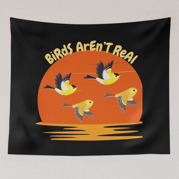 Item preview, Birds Aren’t Real - 4 - Gogot-shirts designed and sold by Henk GoGo T-Shirts ⭐️⭐️⭐️⭐️⭐️.