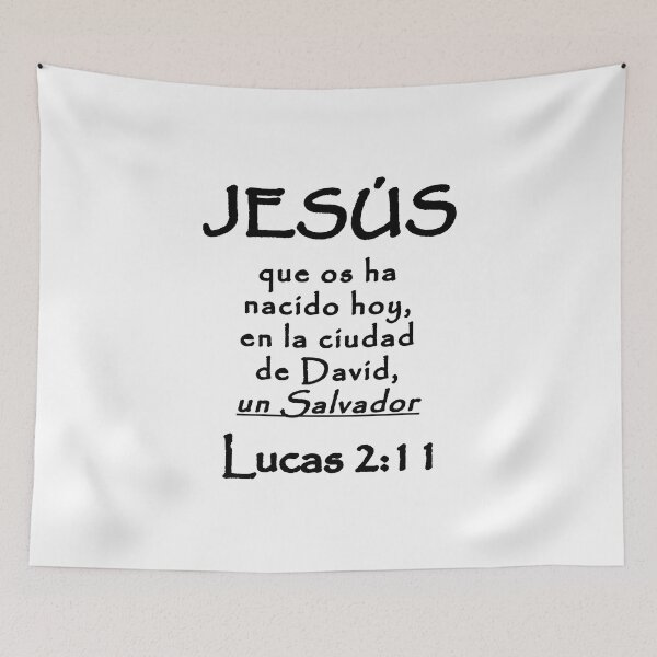 Item preview, Luke 2:11 Jesus Saviour Spanish Bible Verse designed and sold by NombresDeJesus.