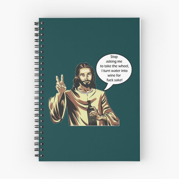 Item preview, Funny Jesus - water into wine - ex jw, ex jehovahs witness, apostate   designed and sold by BeksStitch.