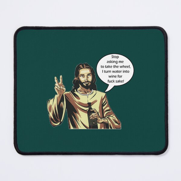 Item preview, Funny Jesus - water into wine - ex jw, ex jehovahs witness, apostate designed and sold by BeksStitch.