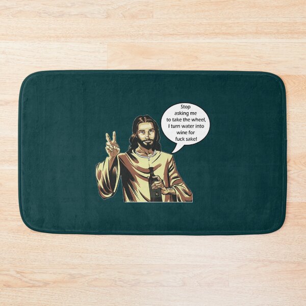 Item preview, Funny Jesus - water into wine - ex jw, ex jehovahs witness, apostate   designed and sold by BeksStitch.