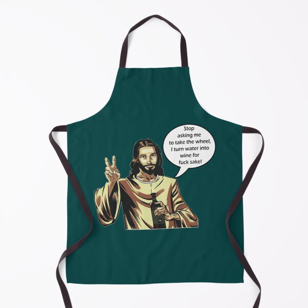 Item preview, Funny Jesus - water into wine - ex jw, ex jehovahs witness, apostate   designed and sold by BeksStitch.