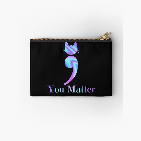 Item preview, You Matter Semicolon Cat Suicide Prevention Awareness designed and sold by shlebah.