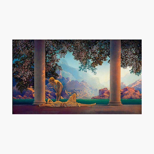 Item preview, Daybreak by Parrish | Maxfield Parrish Daybreak print designed and sold by TeeARTHY.