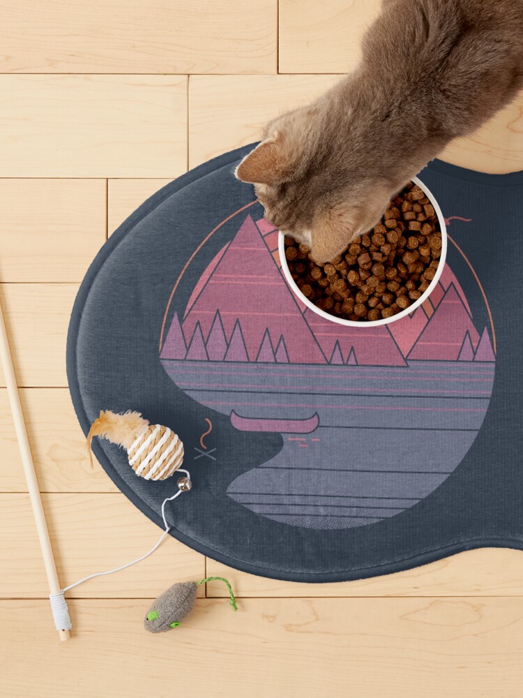 Alternate view of The Mountains Are Calling Pet Mat