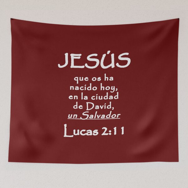 Item preview, Luke 2:11 Jesus Saviour Spanish Bible Verse designed and sold by NombresDeJesus.