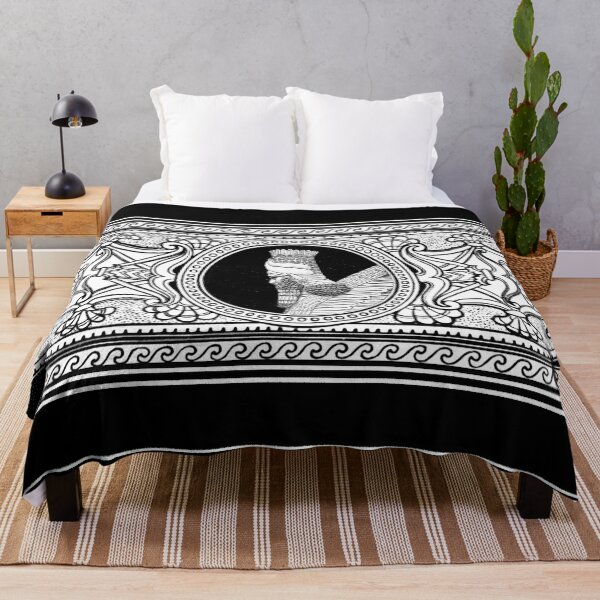 Item preview, Elegant Lamassu Decoration on Black and White designed and sold by doniainart.
