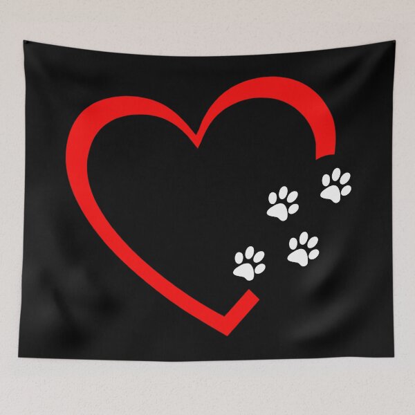Item preview, Dog Heart Paw Prints designed and sold by Foofighter01.