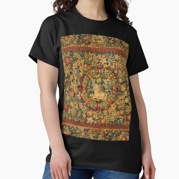Item preview, Medieval Unicorn Floral Tapestry designed and sold by Epitome Girl.