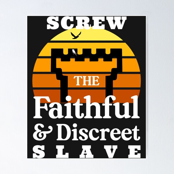 Item preview, Screw The Faithful And Discreet Slave   designed and sold by BeksStitch.
