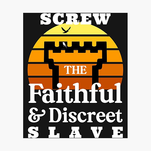 Item preview, Screw The Faithful And Discreet Slave   designed and sold by BeksStitch.