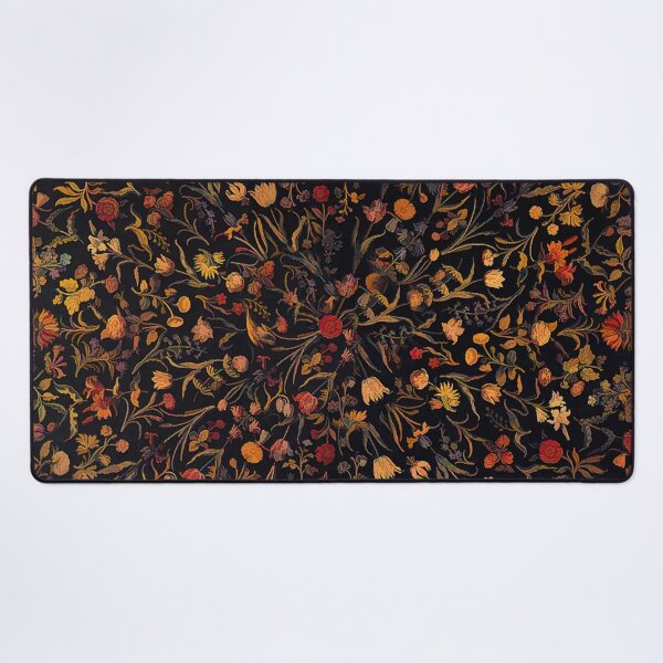 Midnight Floral Desk Mat