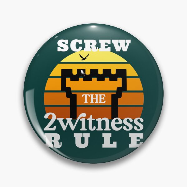 Item preview, Screw The Two Witness Rule   designed and sold by BeksStitch.