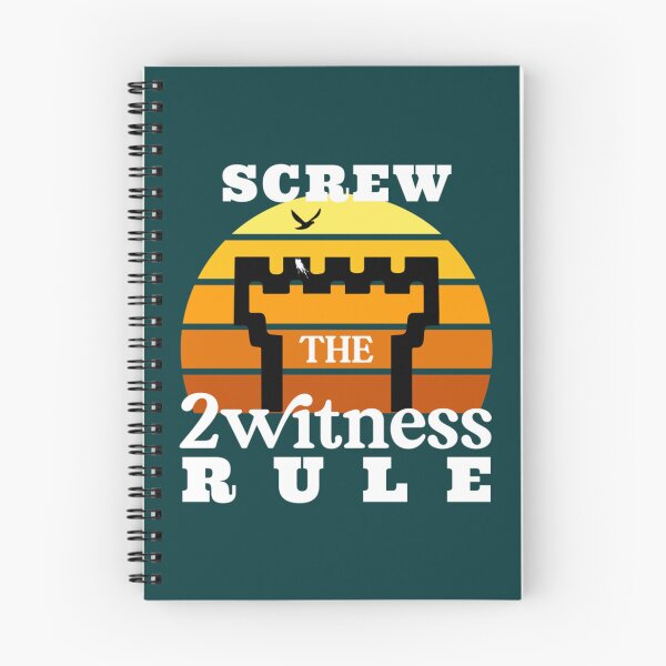 Item preview, Screw The Two Witness Rule   designed and sold by BeksStitch.