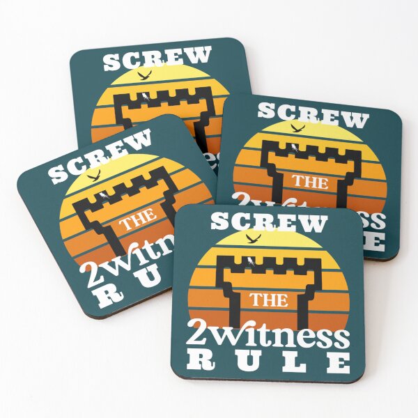 Item preview, Screw The Two Witness Rule   designed and sold by BeksStitch.