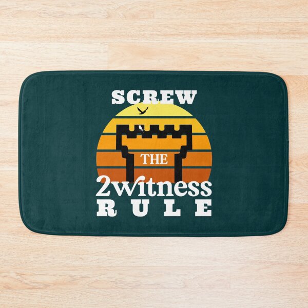 Item preview, Screw The Two Witness Rule   designed and sold by BeksStitch.