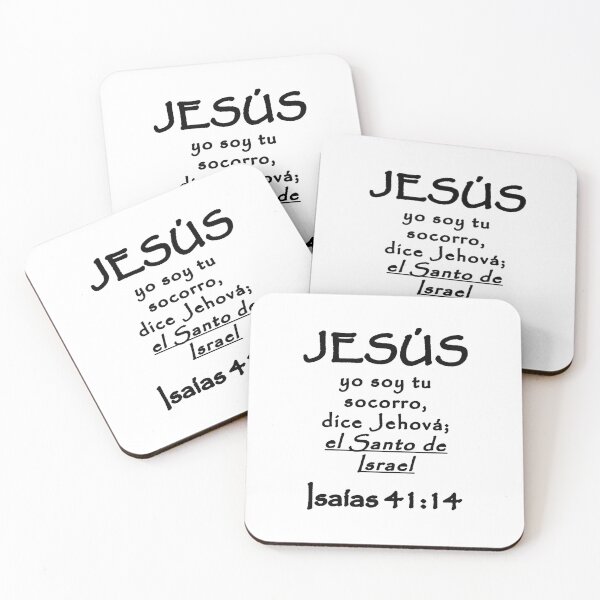 Item preview, Isaiah 41:14 Jesus Holy One of Israel Spanish Bible Verse designed and sold by NombresDeJesus.