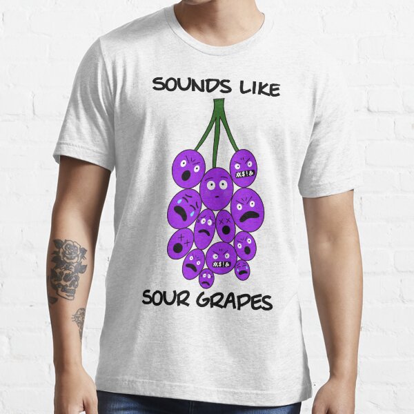 "Sounds Like Sour Grapes (Emoji Face)" Tshirt for Sale by LoadFM