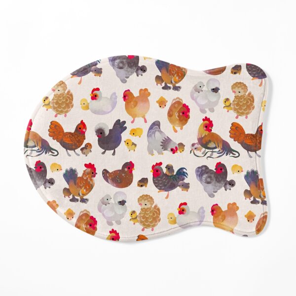 Chicken and Chick Cat Mat