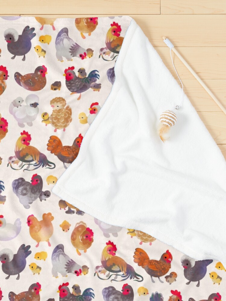 Thumbnail 3 of 6, Pet Blanket, Chicken and Chick - pastel designed and sold by pikaole.