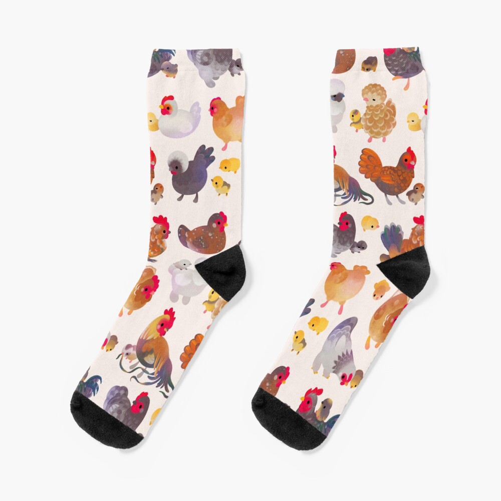 Chicken and Chick Socks