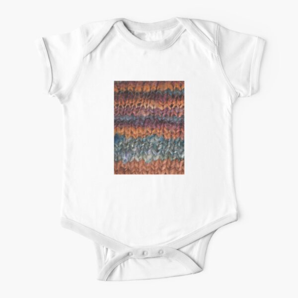 Art Yarn Short Sleeve Baby One-Piece