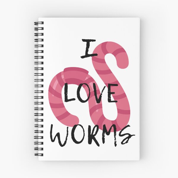 Item preview, I love worms designed and sold by obsessedpenguin.
