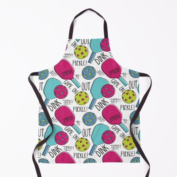 Item preview, Pickleball Pattern of Graphic Illustration Blue Lime and Magenta designed and sold by whyitsme.