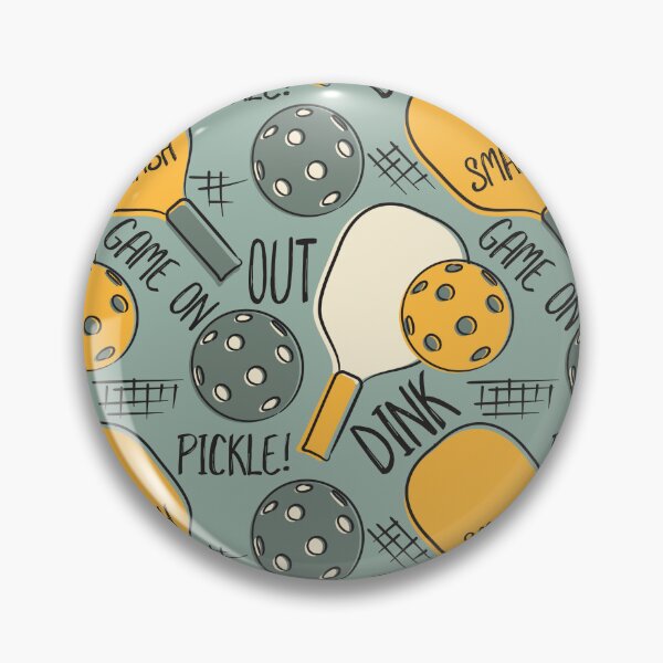 Item preview, Pickleball Pattern Graphic Illustration Green and Gold designed and sold by whyitsme.