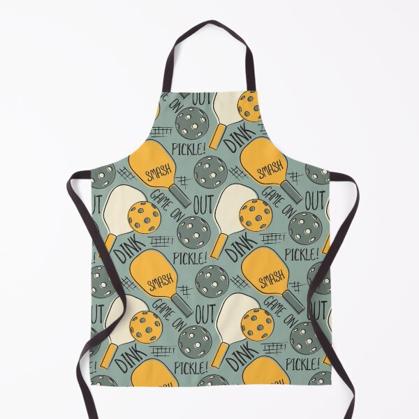 Item preview, Ilustración gráfica de patrón de Pickleball verde y dorado designed and sold by whyitsme.