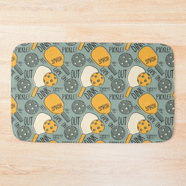 Item preview, Pickleball Pattern Graphic Illustration Green and Gold designed and sold by whyitsme.